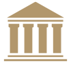 Icon of a courthouse with columns, with PROBATE text.